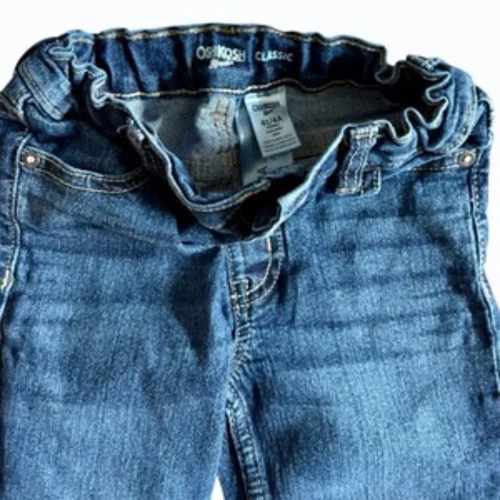 Oshkosh B'gosh Boys Classic Blue Denium‎ Jeans Size 4T Pants Toddler